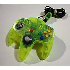 Nintendo 64 controllers initially came in six basic colors: Original Nintendo 64 Lime Green Controller