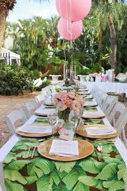 A Palm Beach Chic Baby Shower By Luxe Report Designs The Glam Pad Flamingo Baby Shower Beach Baby Showers Chic Baby Shower