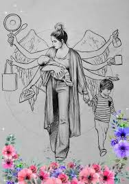 Mom Life Ilustrasi Lukisan Ilustrasi Ilustrator