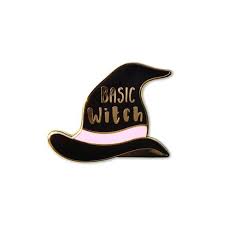 Basic Witch Enamel Pin Witch Hat Pin Etsy Enamel Pins Basic Witch Witch
