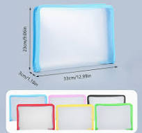 BAOQIN Plastic Expanding File Folder Transparent Envelopes ...