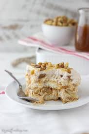 End with the cream cheese mixture on top; Apple Pie Tiramisu Beyond Frosting