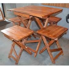 Shop our assortment of standard and padded wooden folding chairs now. Brown Wooden Folding Table Chair For Restaurant Rs 14000 Set Id 21893352688