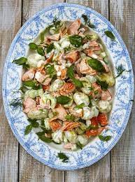 Salmon Summer Salad Jamie Oliver Recipes Recipe Summer Salads Salmon Salad Salmon Salad Recipes