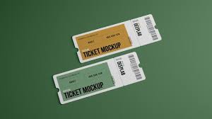 Tickets With Editable Color Mockup Mockup Event Poster Template Ticket Design