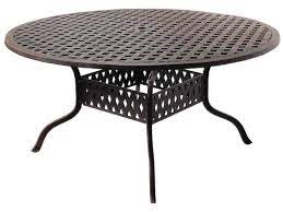 Masterfully crafted to combine comfort, elegance. Darlee Outdoor Living Series 3 Cast Aluminum Antique Bronze 60 Round Dining Table Dadl30d