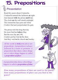 We use prepositions of place to say where things are Grade 4 Grammar Lesson 15 Prepositions Good Grammar Grammar Lessons Prepositions English Grammar