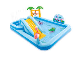 Intex Jungle Adventure Play Center Inflatable Kiddie Spray Wading Pool Walmart Com In 2020 Kid Pool Kiddie Pool Intex