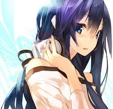 Sci fi, cyborg, blue hair, cyberpunk, futuristic, girl, woman. Anime Girls With Dark Blue Hair And Blue Eyes