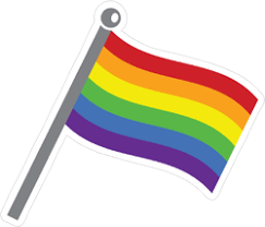 Pride horizontal object stickers, price tag label, card. Pride Gay Flag Sticker