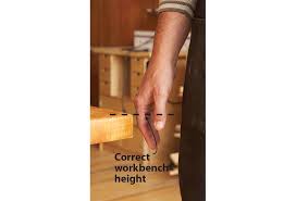 Furniture dimensions don't come out of the air. Rule Of Thumb Guides Best Workbench Height Wood Magazine