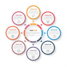 circle infographics template psd vector eps ai illustrator