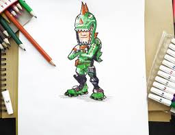 How to draw skull trooper fortnite youtube. Fortnite Rex Skin Tekenen Cute766