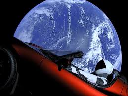 This Is A Real Photo Of A Tesla Sports Car Flying Through Space Tesla Roadster Falcon Heavy Spacex Falcon Heavy