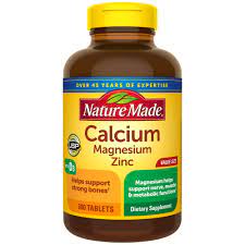 Zinc & vitamin d3, muscle pain reliever, optimal bone help Nature Made Calcium Magnesium Zinc Tablets With Vitamin D 300 Count Buy Online In Jersey At Jersey Desertcart Com Productid 64745673