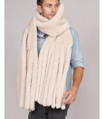 Shearling Tassel Scarf Fursource Com