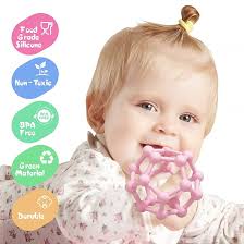 Amazon.com : Baby Teethers Toys Silicone Soft Ball Easy to Hold Teether for  Sensory Ball Exploration & Teething Stress Relief Molar Ball Soothing  Teether Toy Baby Ball for Ages 0 Months+ : Baby