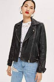 Topshop Tall Leather Jacket Leather Jacket Leather Jackets Women Leather Jacket Black