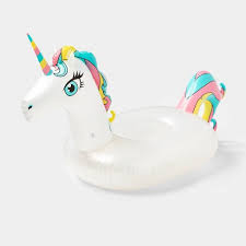 There's no question that swimming is one of the most popular summer activities among children. Unicorn Pool Float Pearlized White Sun Squad Target