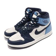 Details About Nike Air Jordan 1 Retro High Og I Aj1 Obsidian Unc Blue Men Shoes 555088 140