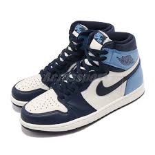 details about nike air jordan 1 retro high og i aj1 obsidian unc blue men shoes 555088 140