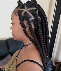 Triangle Box Braids Hair Styles Box Braids Styling Natural Hair Styles