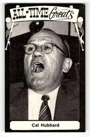1973 TCMA All Time Greats Postcards Cal Hubbard BXOS01
