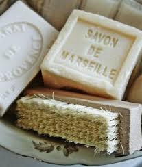 Close Up Van Savon De Marseille Zeepjes Zeep Zeepbakjes Retro Badkamers