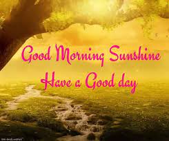 As what marcus aurelius said: Lovely Good Morning Sunshine Images Best Collection