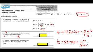 I'll give you a little bit of time to think about it and then we will solve it so we needed to figure out how fast was a sane bolt going over the hundred meters so. 6 5 Distance Rate Time Formulas P117 1 Youtube