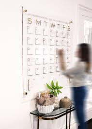 Dtbd Pure Wall Calendar Large Lucite White Board Dry Etsy In 2020 Wall Calendar Home Office Decor White Board