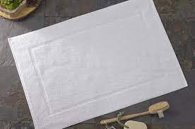 Bath mats, rugs & toilet covers └ bathroom accessories └ bath └ home & garden all categories antiques art automotive baby books business & industrial cameras & photo cell phones & accessories clothing one frette towel lanes border bath mat white new 19 x 37 100% cotton. Plain White Cotton Terry Bath Mat Rectangular Size 20x30 Inch Rs 200 Piece Id 21601760712
