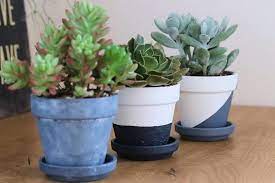 ｎａ さんはinstagramを利用しています ダイソーアイテムだけで 素焼き鉢 これもダイソー をステキに変身ヽ アクリル絵具と スポンジとマステ とりあえずこれがあればできます ダイソー ダイソーdiy ダイソー商品 100均 100均インテリア 100