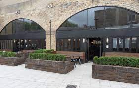 Beagle London Restaurant Railway Sleepers Planters Raised Garden Beds Railway Sleepers Patio