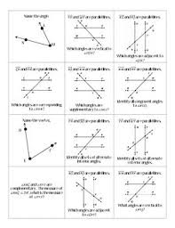 Angle Relationships Parallel Lines Angle Relationships Teaching Geometry Studying Math