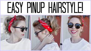 Here are 10 stunning diy updo hairstyles for long hair. Easy Pinup Hairstyle Youtube