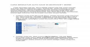 New features in microsoft office 2013: Cara Mengatur Auto Save Di Microsoft Word