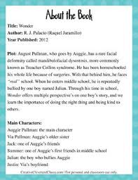 Wonder Novel Study With Lesson Plans And Worksheets Wonder Novel Novel Studies Lesson Plans