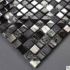 Black And White Mosaic Tile Backsplash Black Silver Glass Mosaic Kitchen Wall Tiles Backsplash Sgmt165 Grey Stone Mosaic Bathroom Tiles Mosaic Bathroom Tile Stone Mosaic Bathroom Kitchen Wall Tiles
