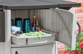 2.4 out of 5 stars with 7 ratings. Suncast Outdoor Prep Station Amazing Accessory For Your Patio Deck Bbq Grill