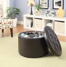 As rich and warm as a steaming cup of dark roast coffee, an espresso coffee table is a stylish place to set down a mug or display magazines and accessories. Round Coffee Table With Storage Ottomans Ideas On Foter