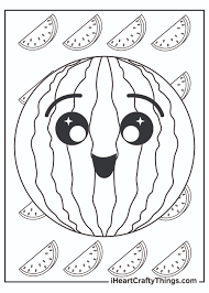 He can use the green marker for coloring the skin. Watermelon Coloring Pages Updated 2021