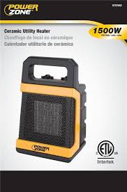 Rugged, durable construction and safe ceramic warmth are hallmarks of this utility heater from lasko. Powerzone Uh 03 Ceramic Utility Heater At Sutherlands