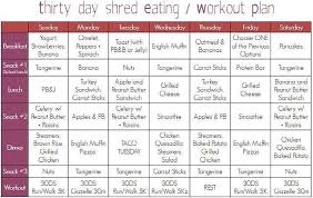 30 days diet and exercise plan sada margarethaydon com