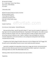 8 contoh surat pengunduran diri resmi formal singkat baik sopan. Contoh Surat Berhenti Kerja Dalam Bahasa Melayu Kumpulan Contoh Surat Dan Soal Terlengkap