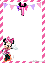 free minnie mouse 1st birthday invitations templates download hundreds free printable birthday invitation templates