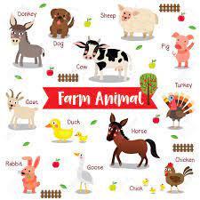 Pin By Glls On Habitat Farm Animals Farm Cartoon Animal Activities