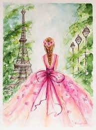 40 Ideas For Drawing Sketches Paris Fashion Illustrations Romantic Wall Art Eiffel Tower Painting Paris Artwork