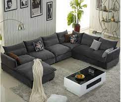 4 Piece Gray Color Modern Sofa Set Modern Sofa Living Room Sofa Bed Design Furniture Sofa Set