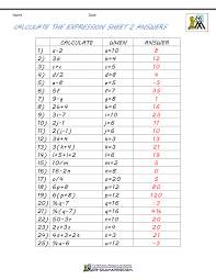 From basic to more advanced concepts. Basic Algebra Worksheets